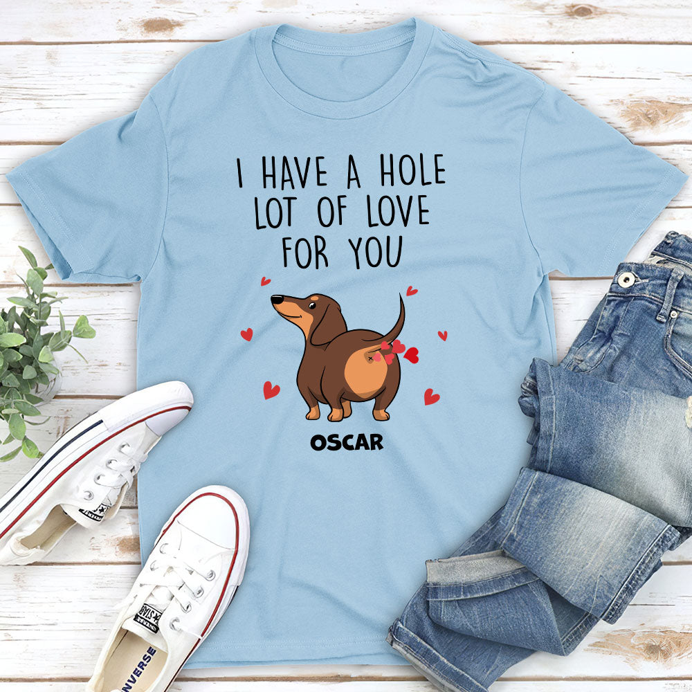 A W-Hole Lot - Customizable Personalized Unisex Pet Lover T-shirt