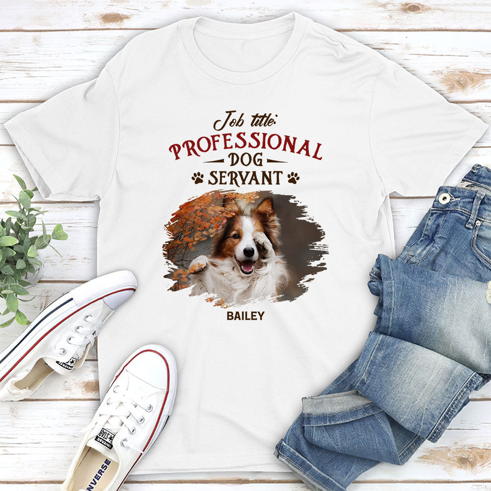 Vintage Professional Dog Servant Personalized Unisex Custom T-shirt - Ideal for Pet Lovers