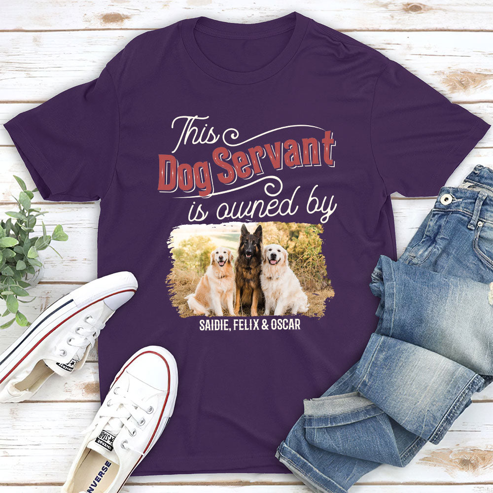 This Dog Servant - Customizable Unisex Personalized T-shirt for Pet Lovers
