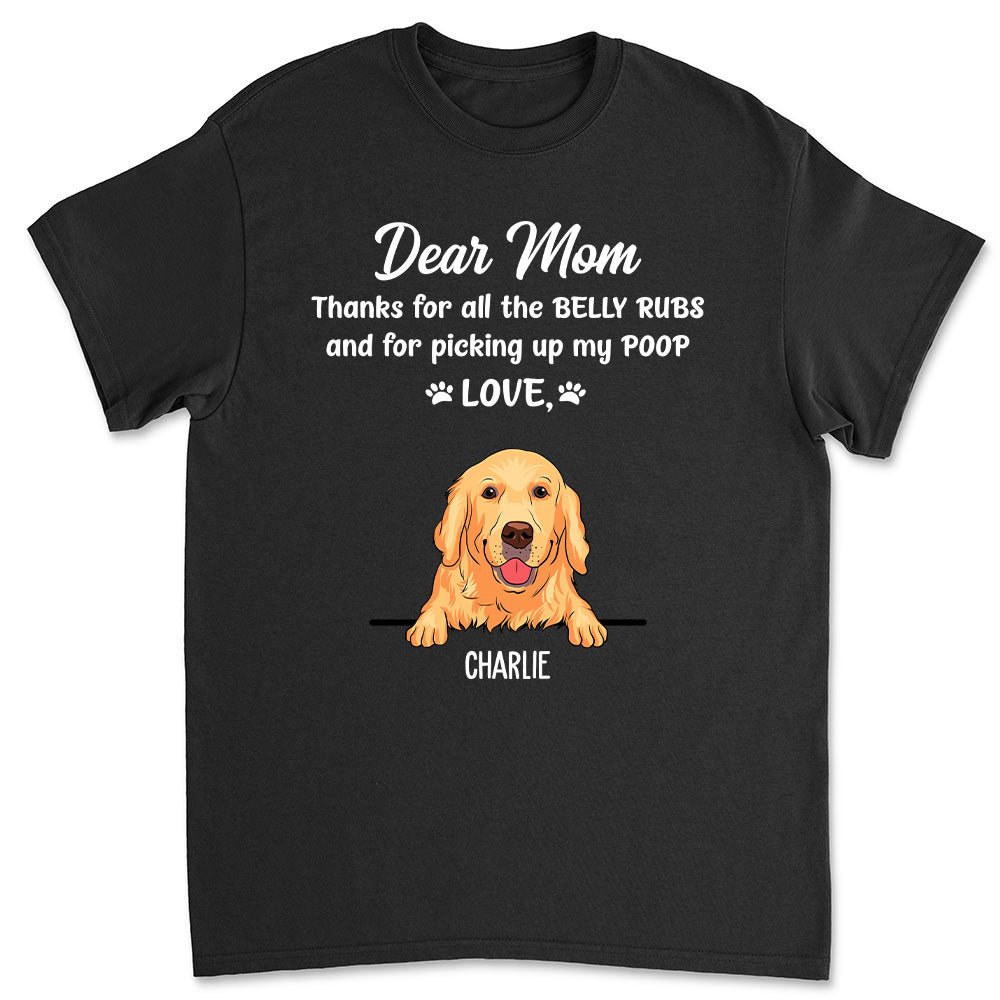 Personalized Custom Unisex Belly Rubs T-shirt - Ideal Gift for Pet Lovers