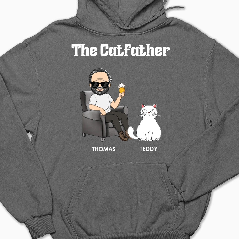 The Catfather - One-of-a-Kind Personalized Custom Hoodie for Pet Lovers