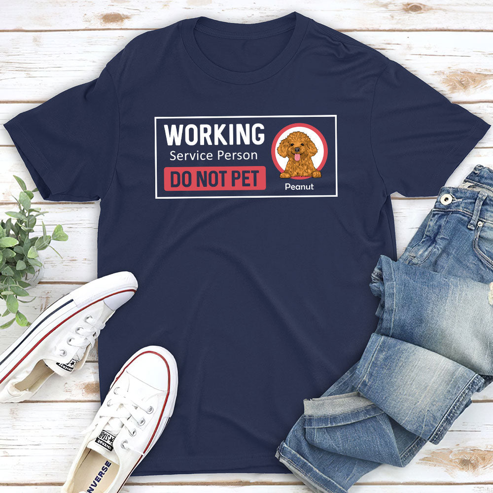 Personalized Custom Unisex T-shirt for Working Service Persons and Pet Lovers