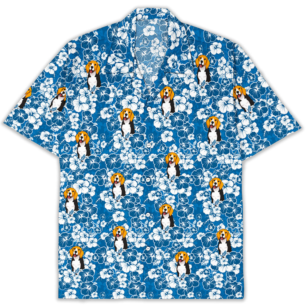 Personalized Tropical Hibiscus Hawaiian Shirt - Ideal Gift for Pet Lovers