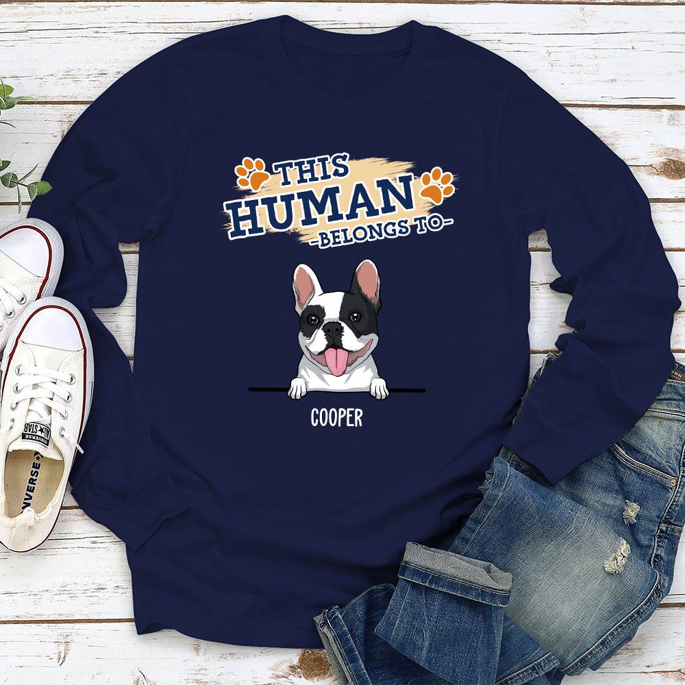 The Human 2 - Customizable Personalized Long Sleeve T-shirt for Pet Lovers