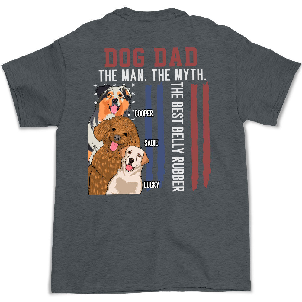 Top-Rated Personalized Unisex Belly Rubber T-shirt for Pet Lovers