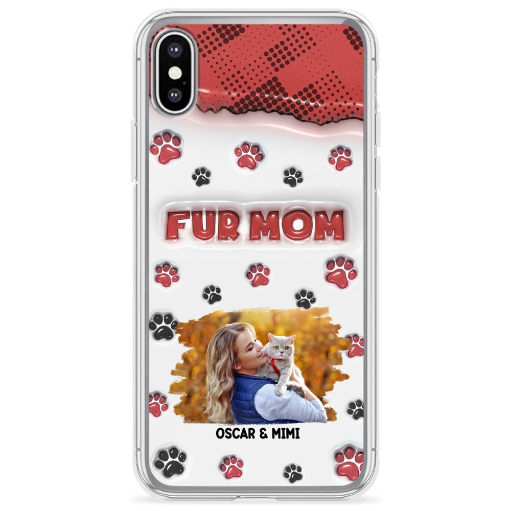 Fur Mom Custom 3D Inflated Effect Personalized Photo Phone Case