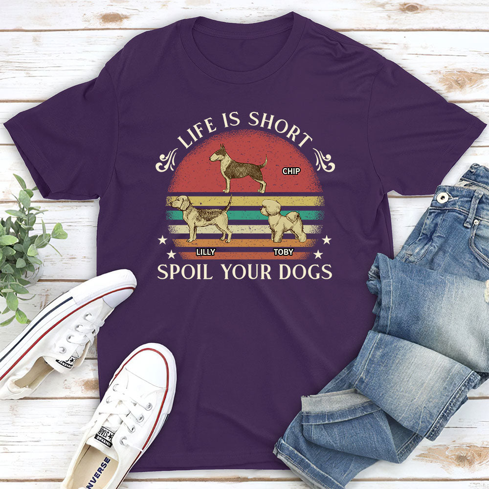 Indulge Your Furry Friend - Customizable Unisex Dog - Themed T - shirt