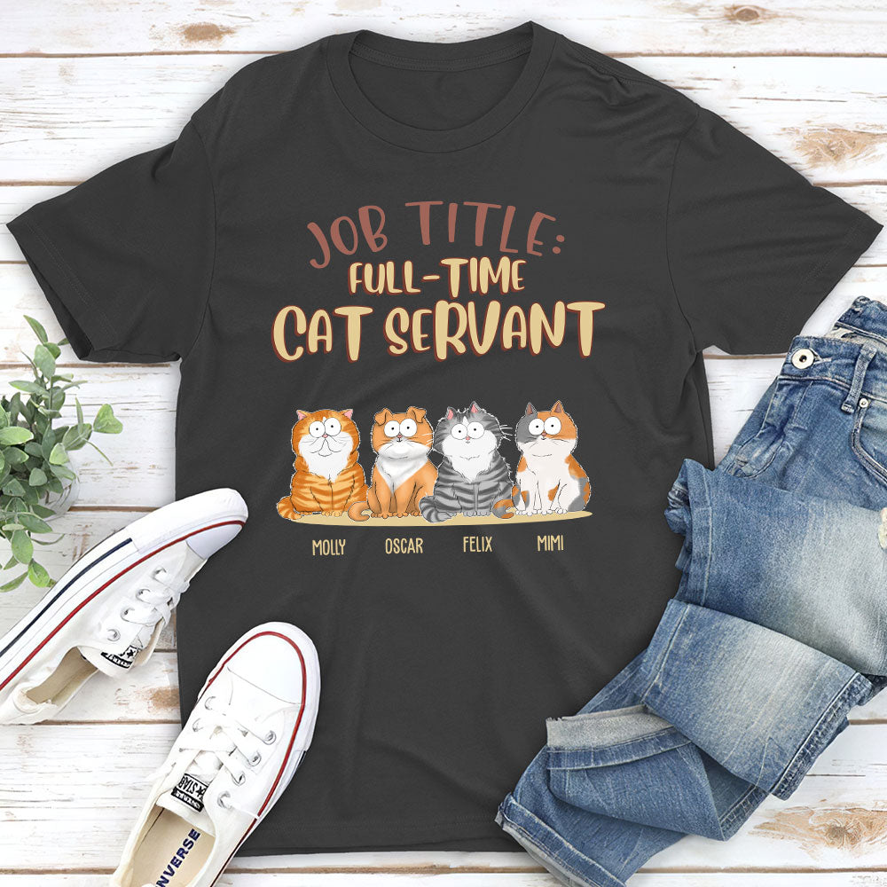 Customizable Fulltime Dog Servant Unisex T-shirt - Ideal Gift for Pet Lovers