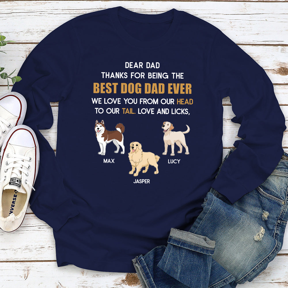 Head To Tail - Exclusive Personalized Custom Long Sleeve Pet Lover T-shirt
