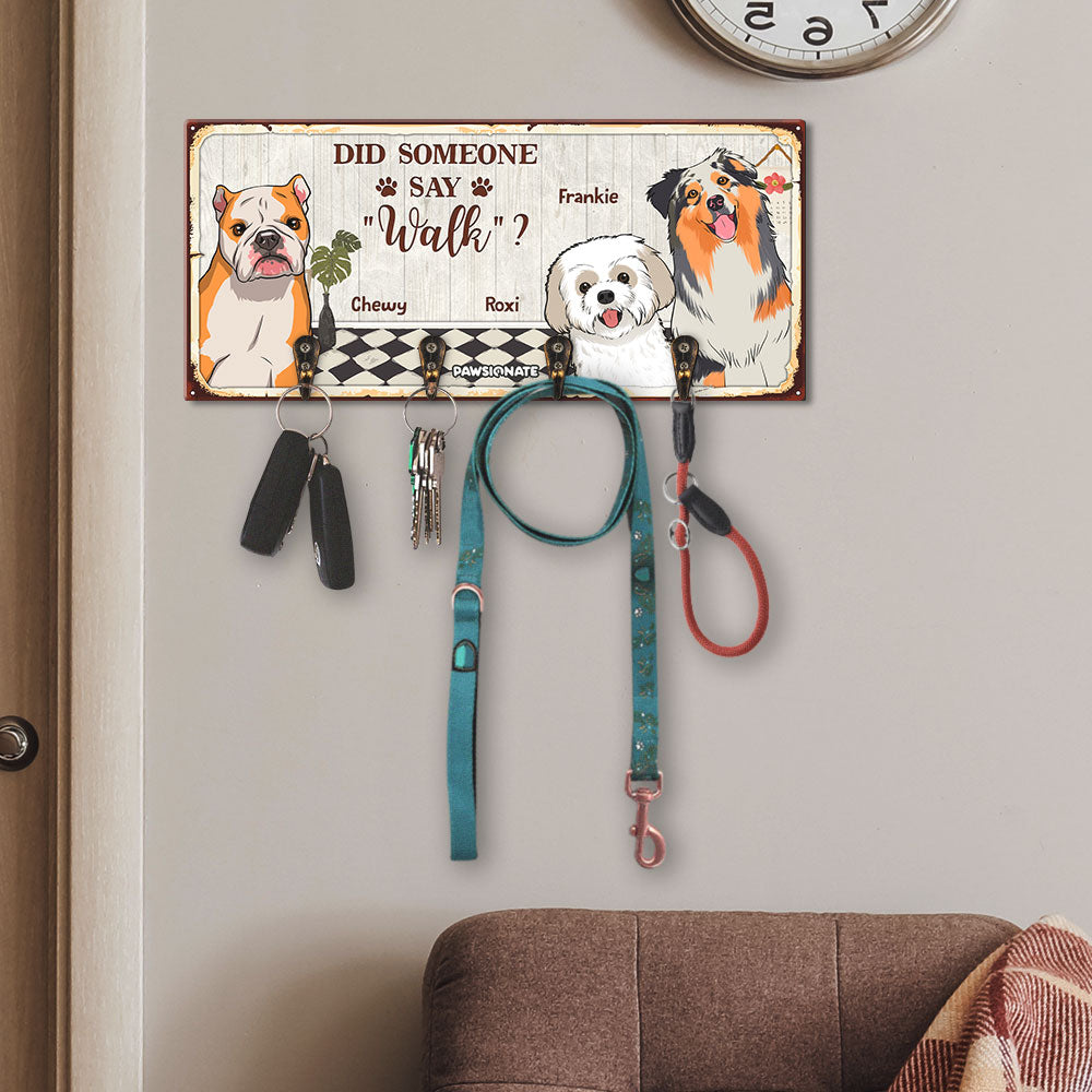 Personalized Custom Wooden Key Holder for Pet Lovers - Ideal Home Decor Gift