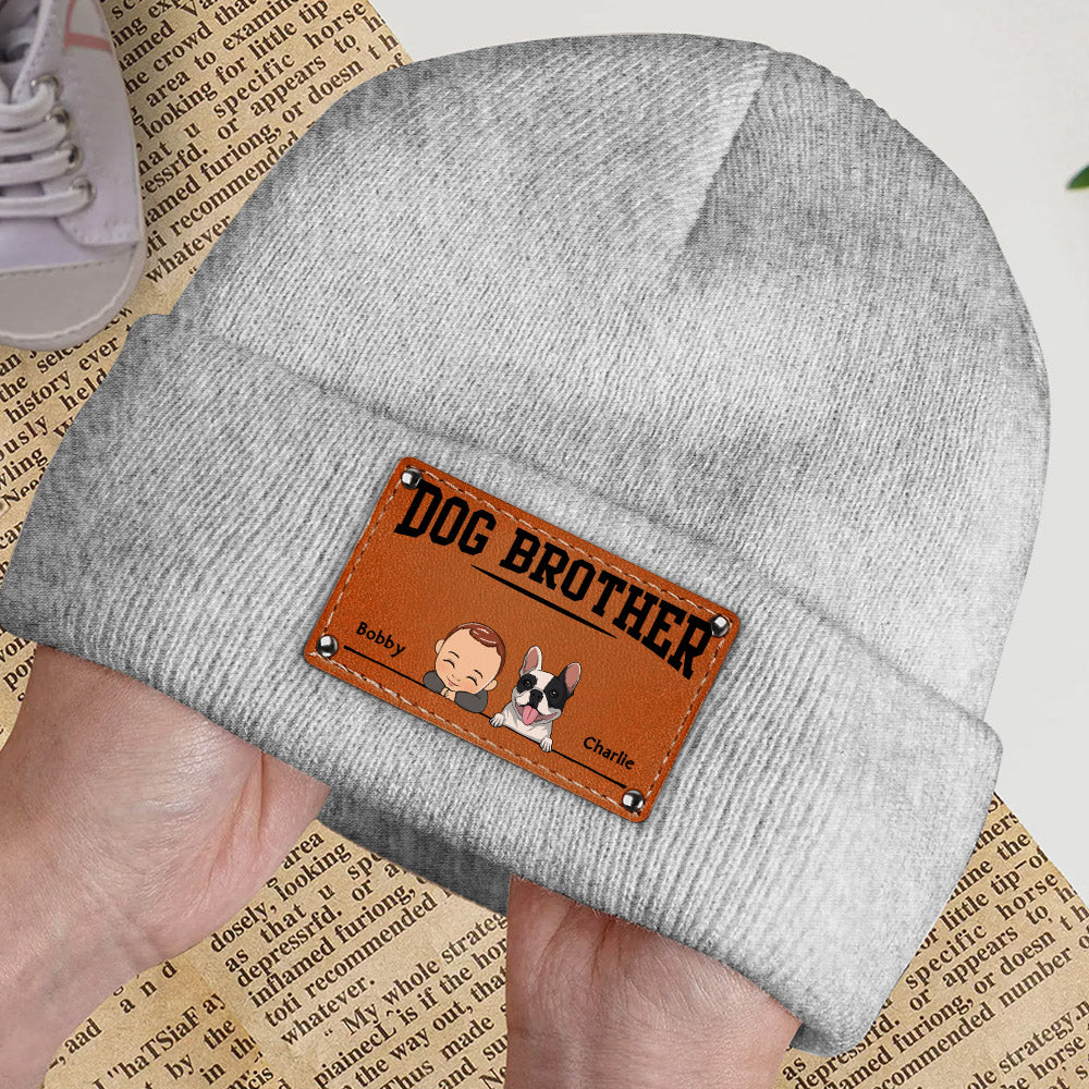 Dog Sister - Customizable Personalized Baby Beanie for Fall and Winter