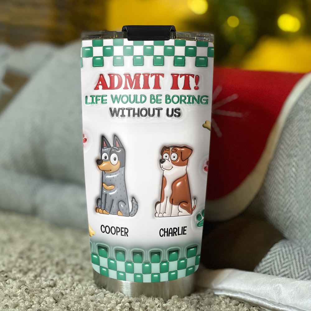 Personalized 3D Inflated Effect Tumbler: Stand Out from the Boring