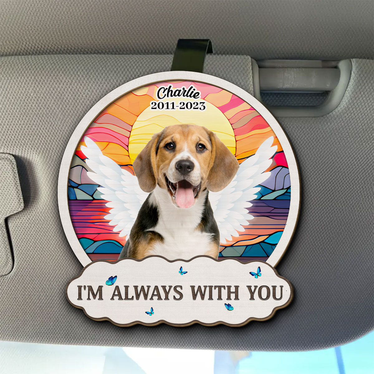 Personalized Always-By-Your-Side Car Visor Clip