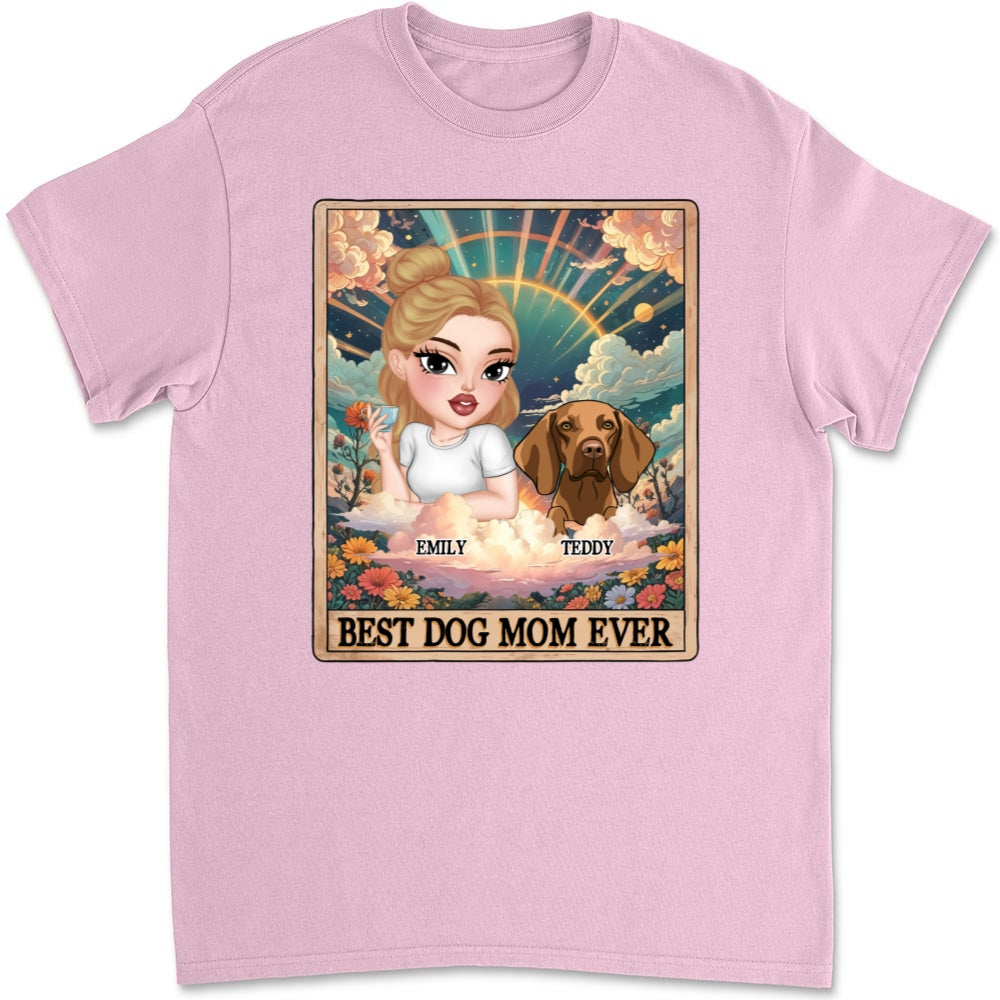 Tarot Dog Mom Personalized Custom Unisex T - shirt: Ideal Gift for Pet Lovers