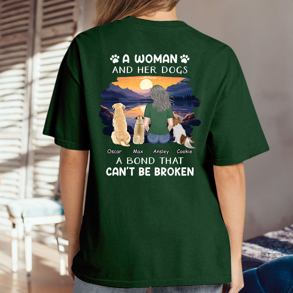 Personalized Unisex 'Woman With Pets' T-shirt - Ideal Gift for Pet Lovers