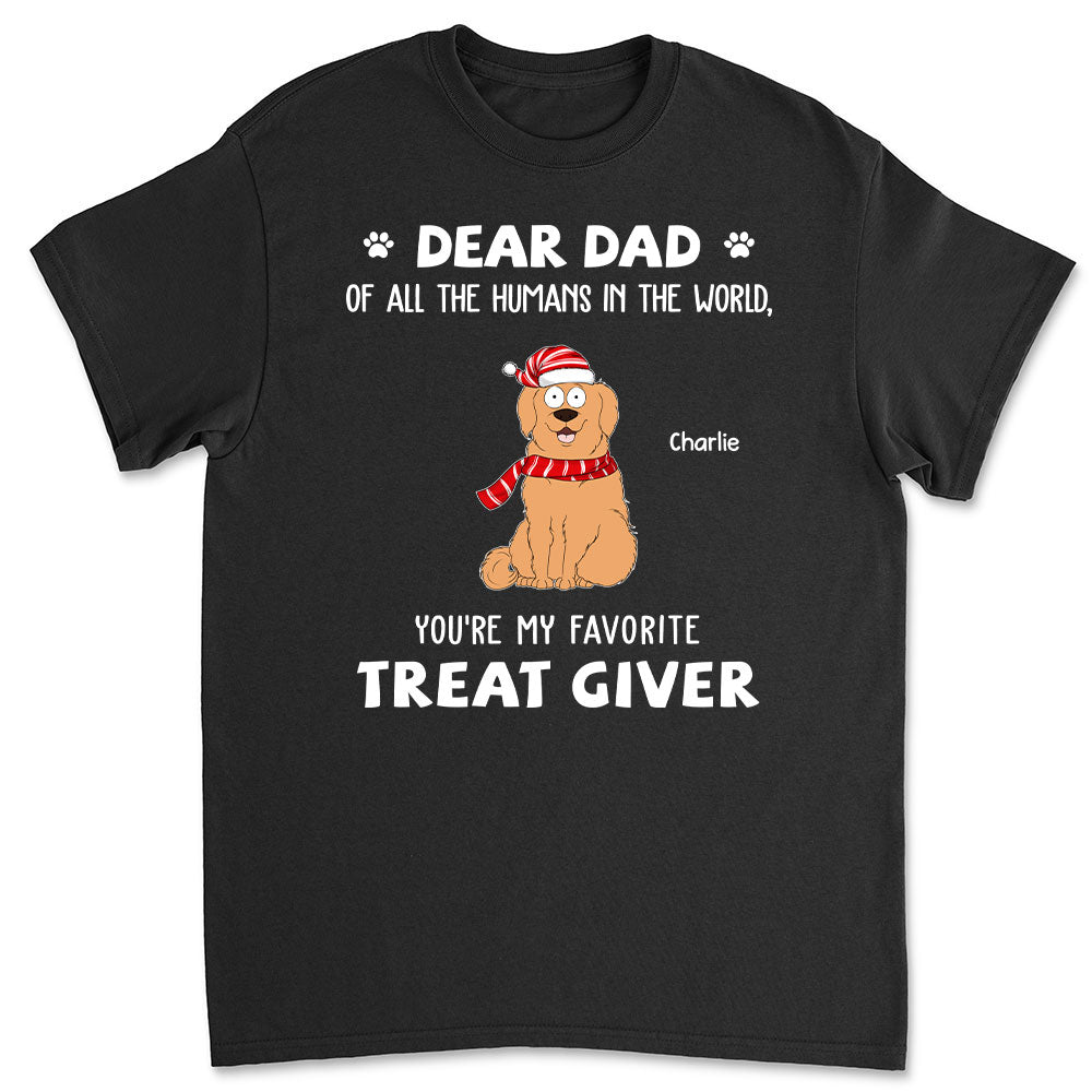 Personalized Unisex Favorite Treat Giver Pet Lover T-shirt