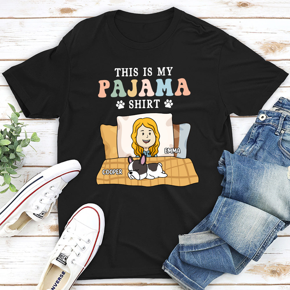 Colorful Personalized Unisex Pajama-style T-shirt for Pet Lovers