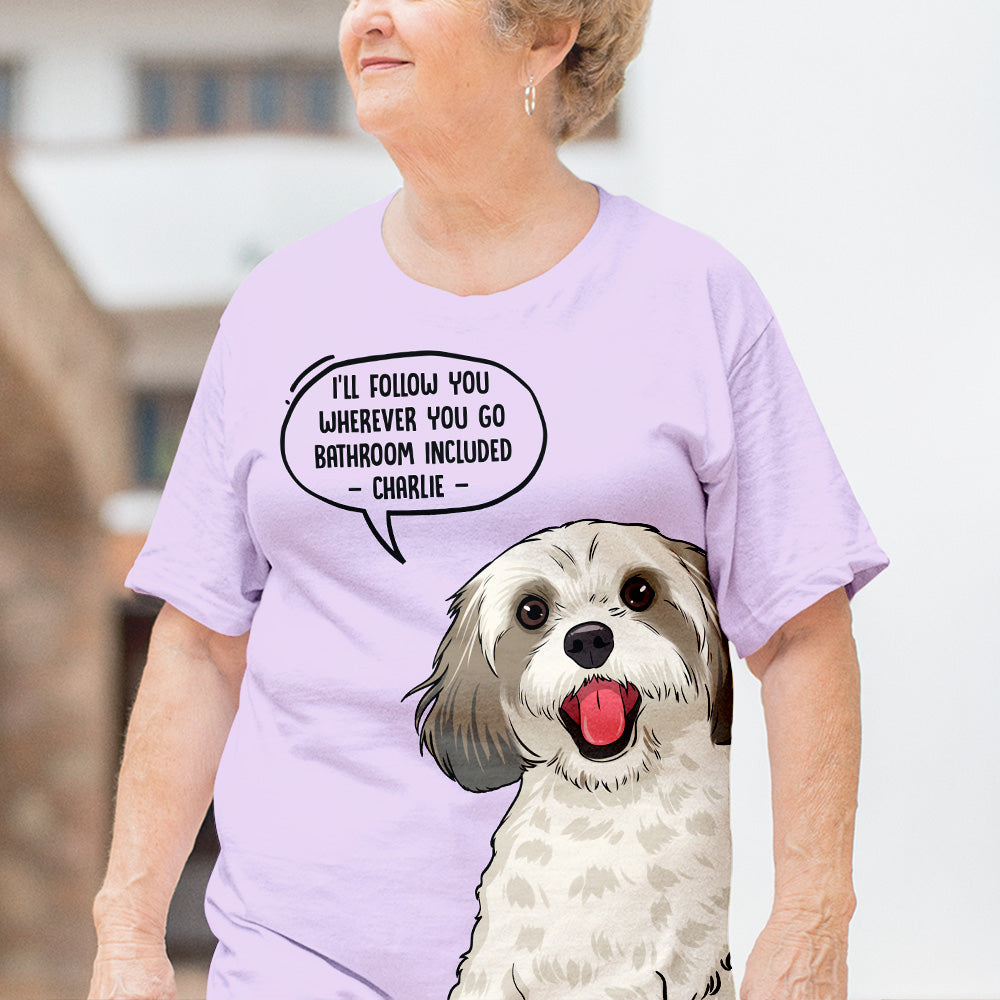 Personalized 'I'll Follow You' All-over-print Comfort T-shirt