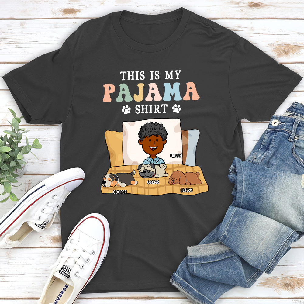 Colorful Personalized Unisex Pajama-style T-shirt for Pet Lovers