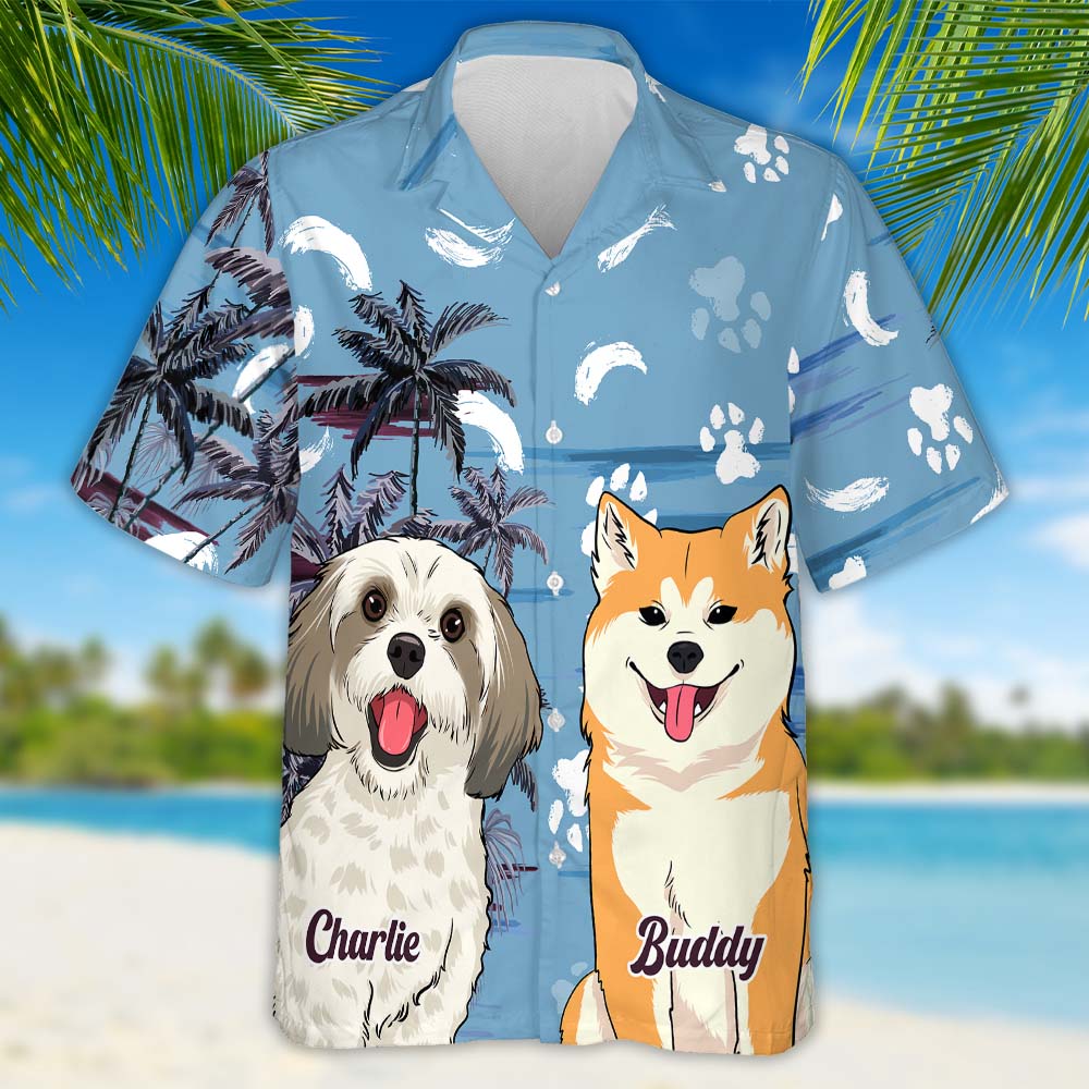 Customizable Summer Hawaiian Shirt for Pet Lovers