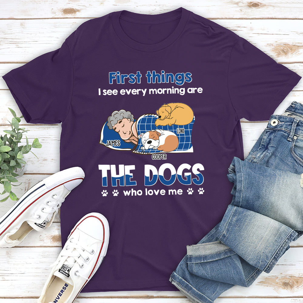 Morning Delight - Personalized Unisex Pet Lover T-shirt