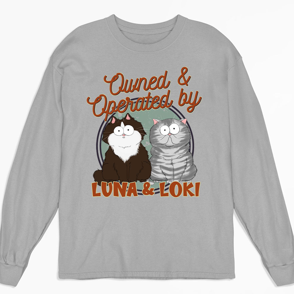 Personalized Custom Long Sleeve Cat - Themed T - shirt for Pet Lovers