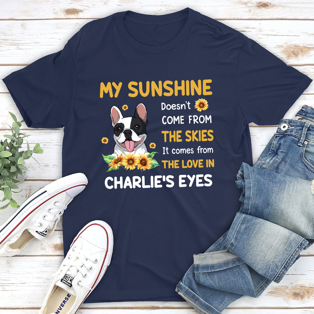Customizable My Dog Eyes Unisex T-shirt - Ideal Gift for Pet Lovers