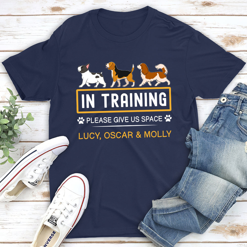 In Training - Customizable Unisex Personalized T-shirt for Pet Lovers