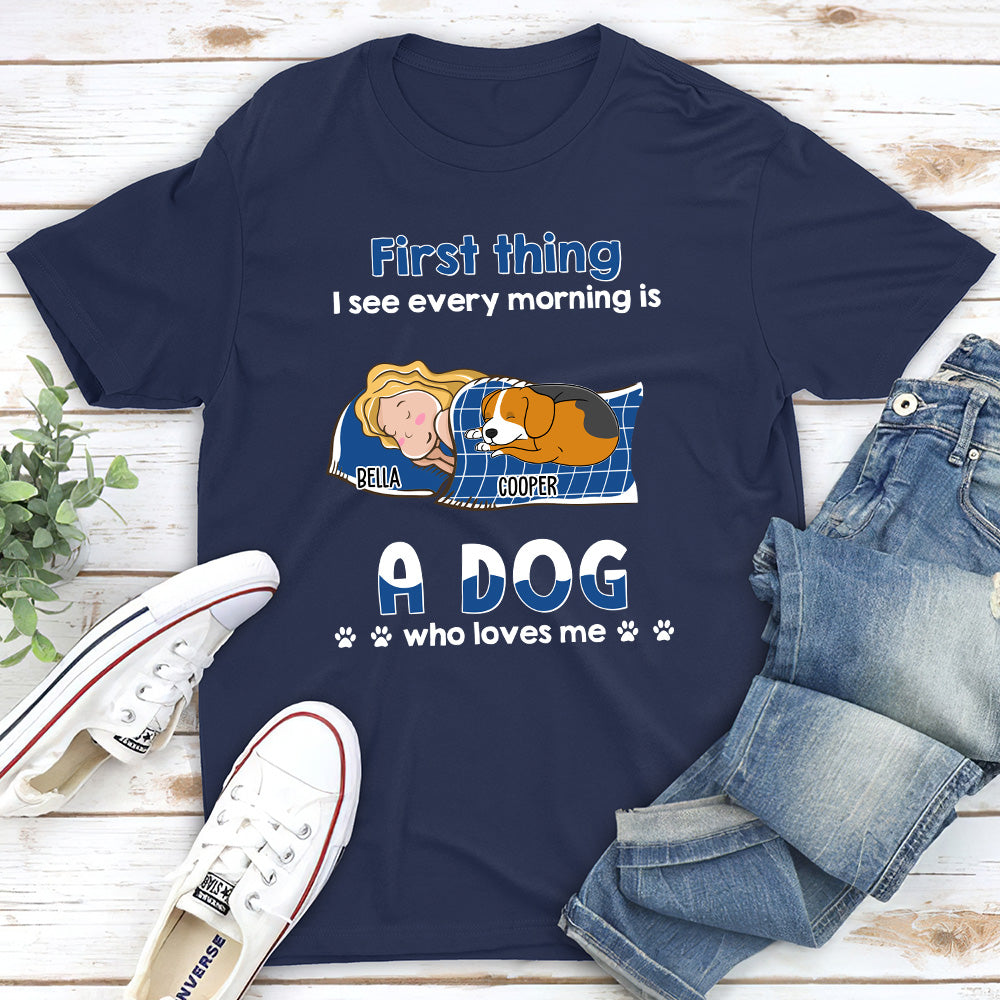 Morning Delight - Personalized Unisex Pet Lover T-shirt