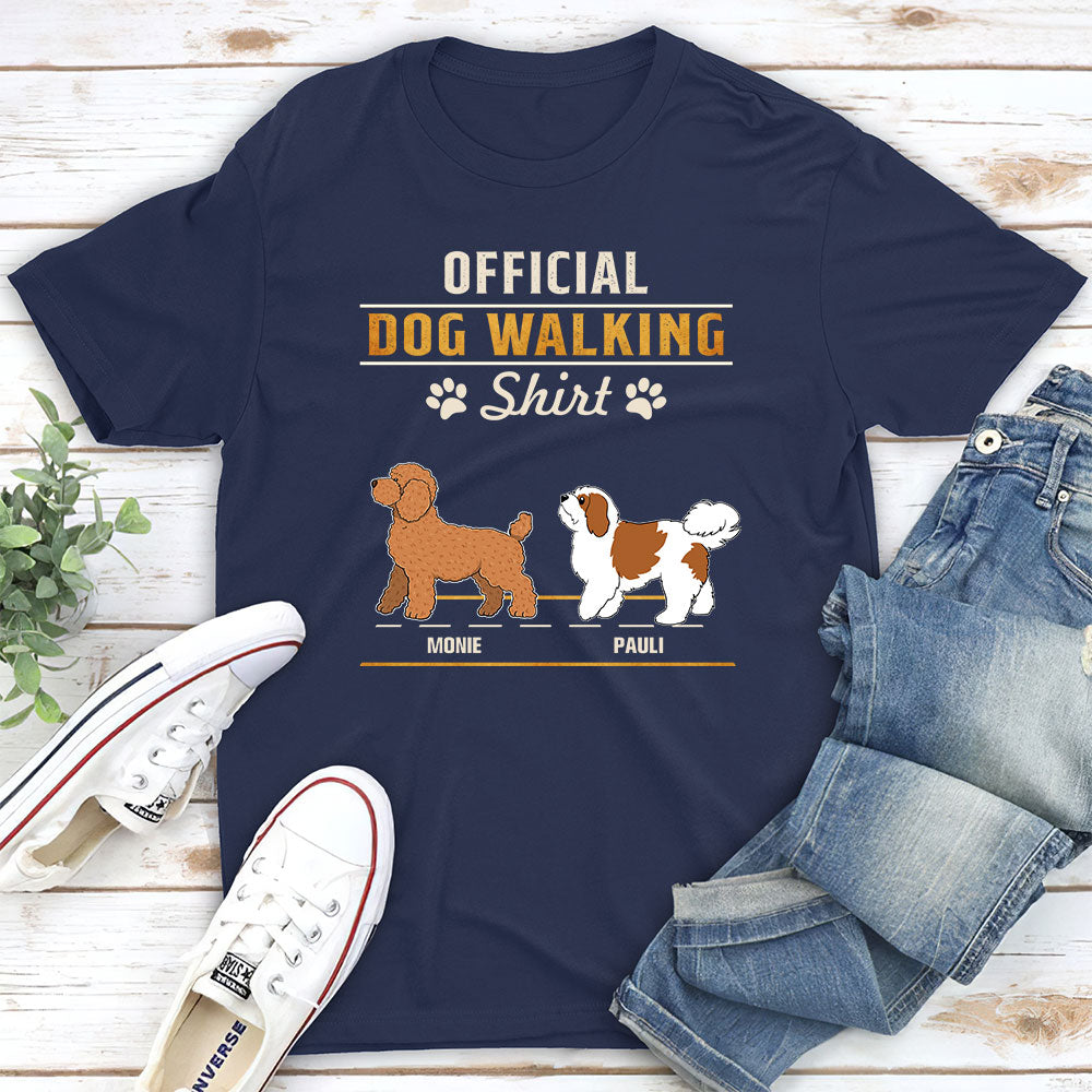 Customizable Unisex Official Walking Personalized T-shirt - Ideal Gift for Pet Lovers