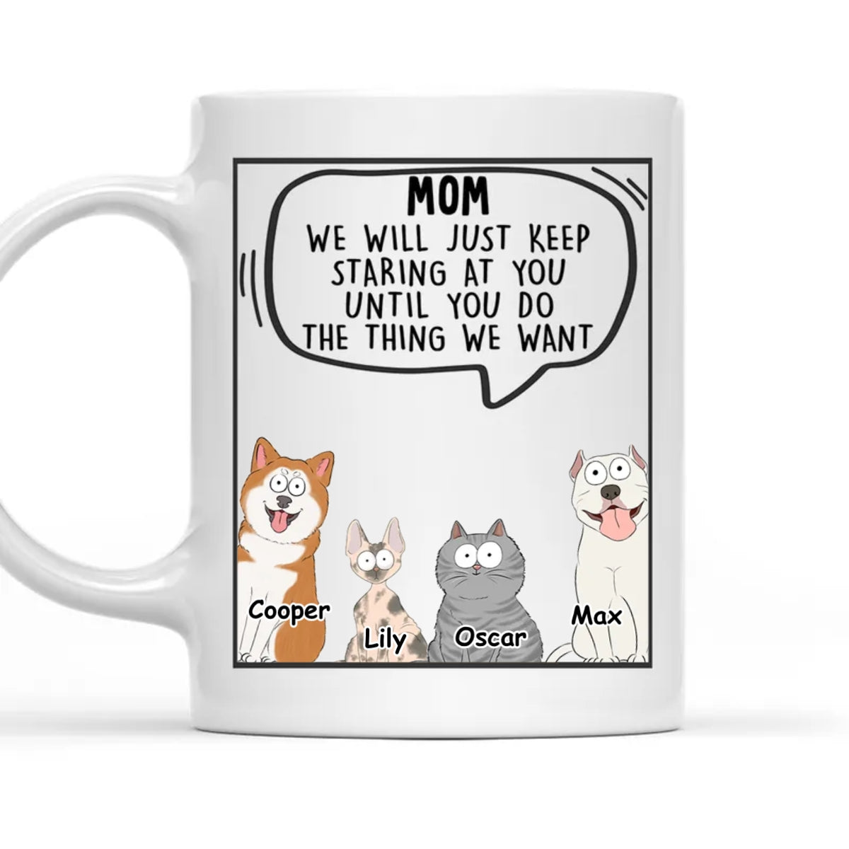 Personalized Custom Coffee Mug - Ideal Gift for Pet Lovers