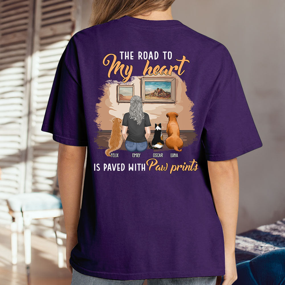 Personalized My Paw Prints Unisex T - shirt: Ideal Gift for Pet Lovers