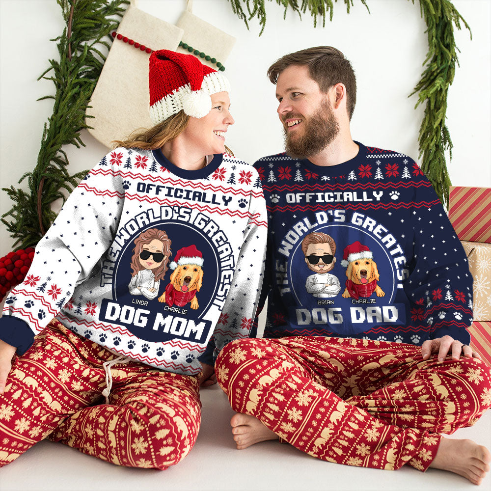 Personalized All-Over-Print Sweatshirt: Ideal Gift for Pet Lovers and Trendy Holiday Wear