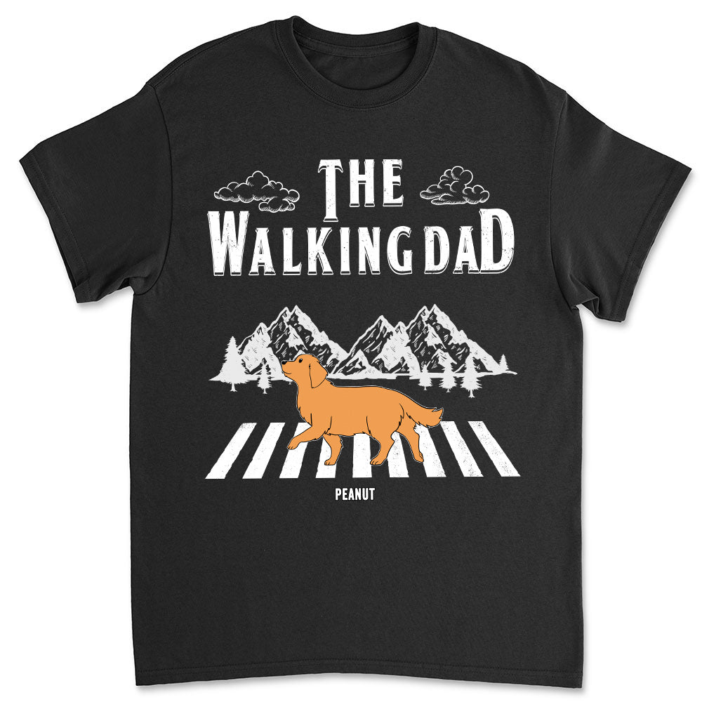 The Walking Dad - Customizable Unisex Personalized T-shirt for Pet Lovers