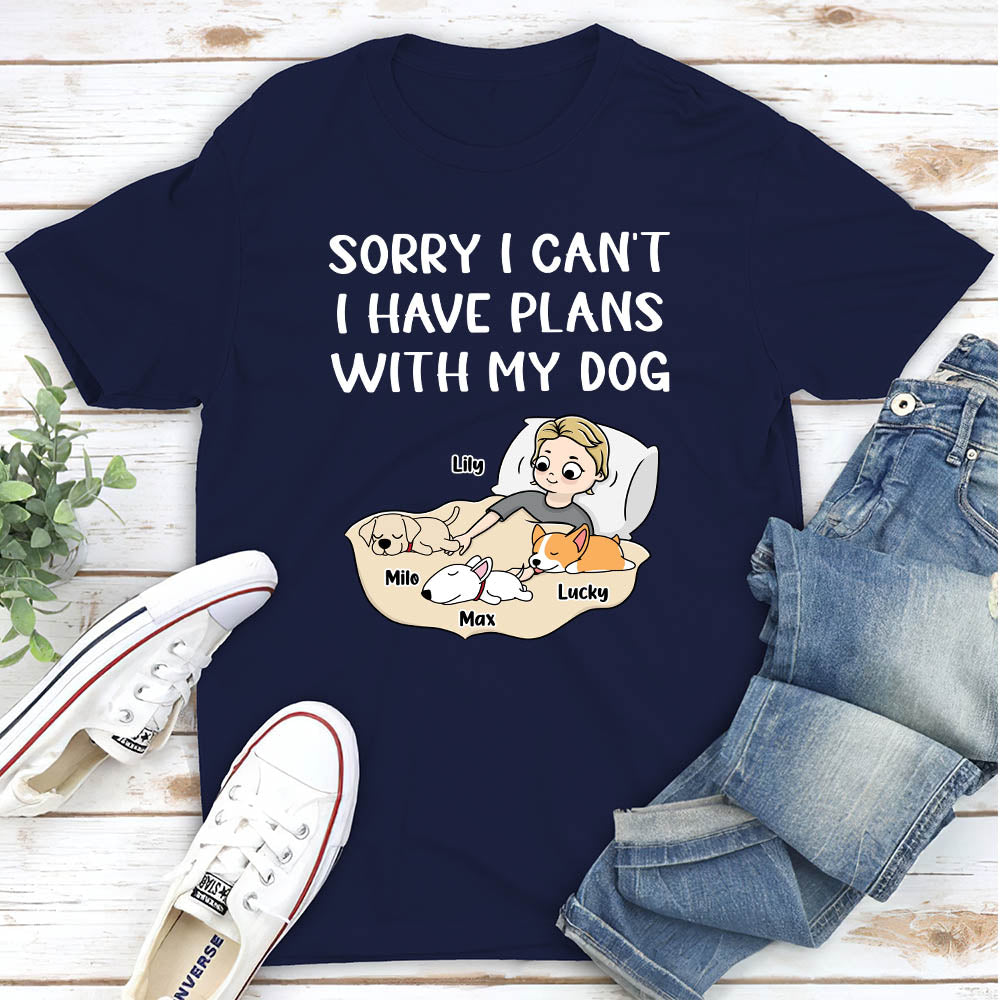 Exclusive Personalized Unisex 'Sorry I Can't' T-shirt for Pet Lovers