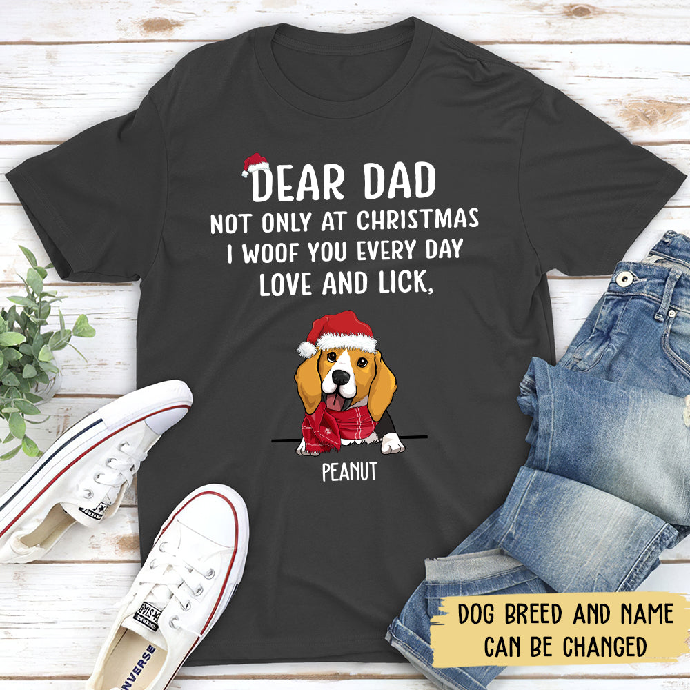 I Woof You Christmas - Customizable Unisex Pet Lover's T-shirt