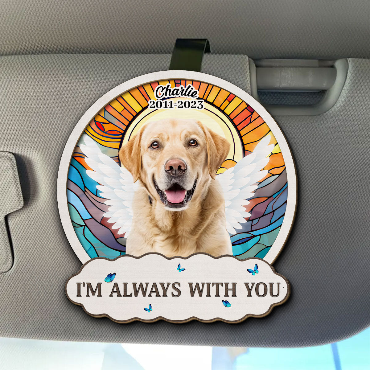 Personalized Always-By-Your-Side Car Visor Clip