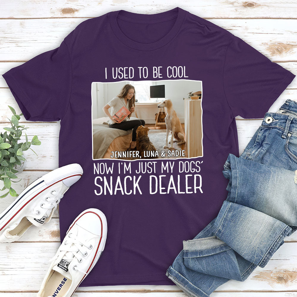 Personalized Custom Unisex 'Just A Snack Dealer 2 Photo' T-shirt - Ideal Gift for Pet Lovers