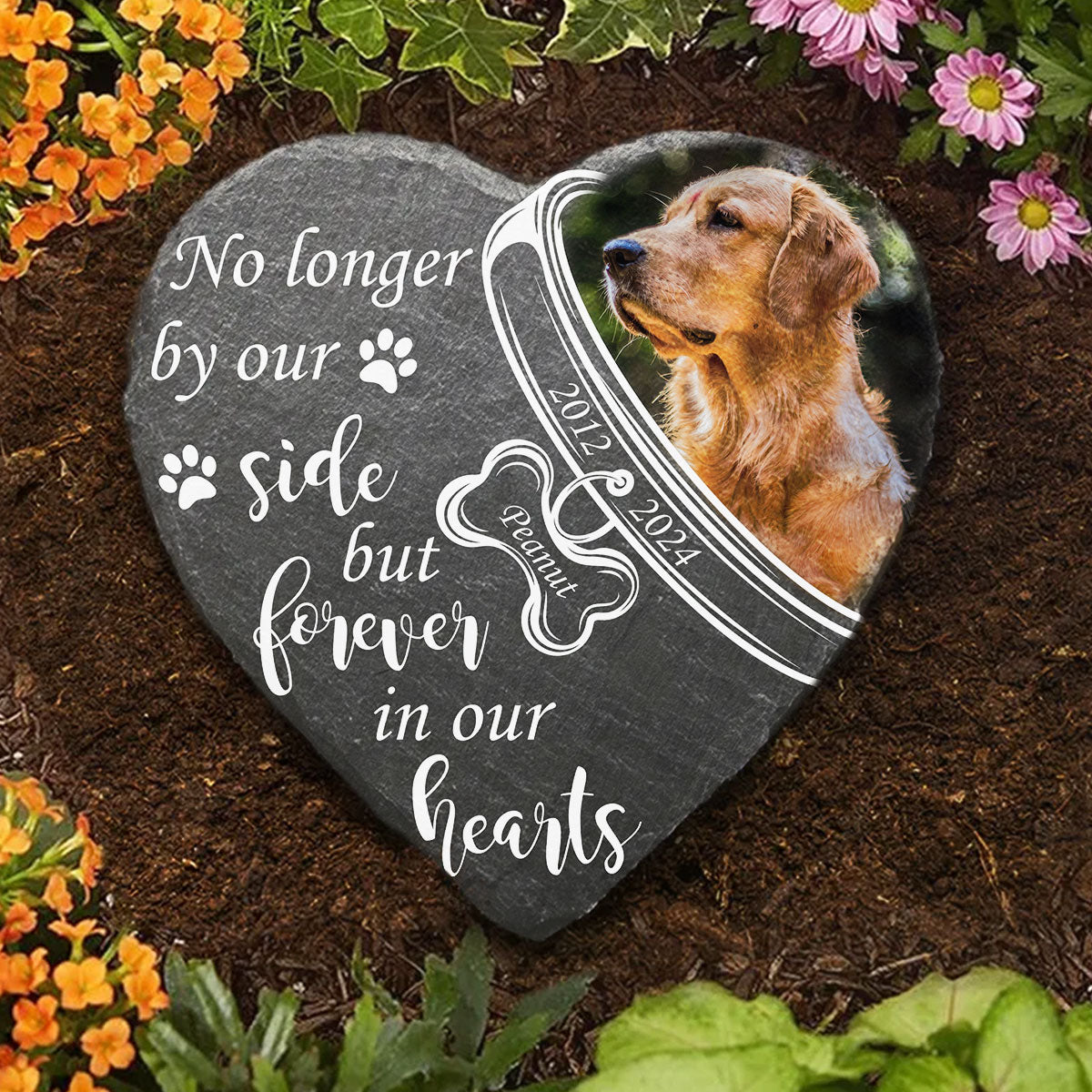 Forever in My Heart - Customizable Pet Memorial Stone for Lasting Remembrance