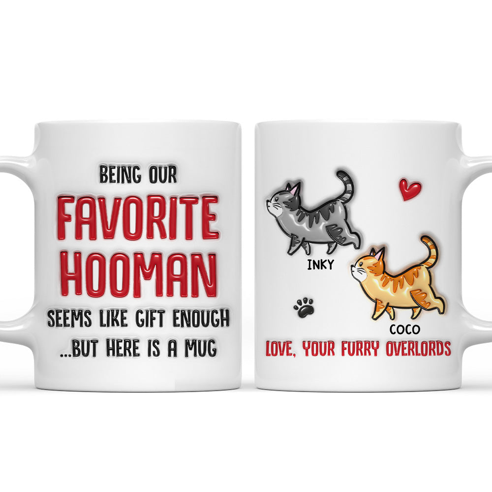 Personalized 3D Inflated Effect Ceramic Mug - Ideal Gift for Loved Ones
