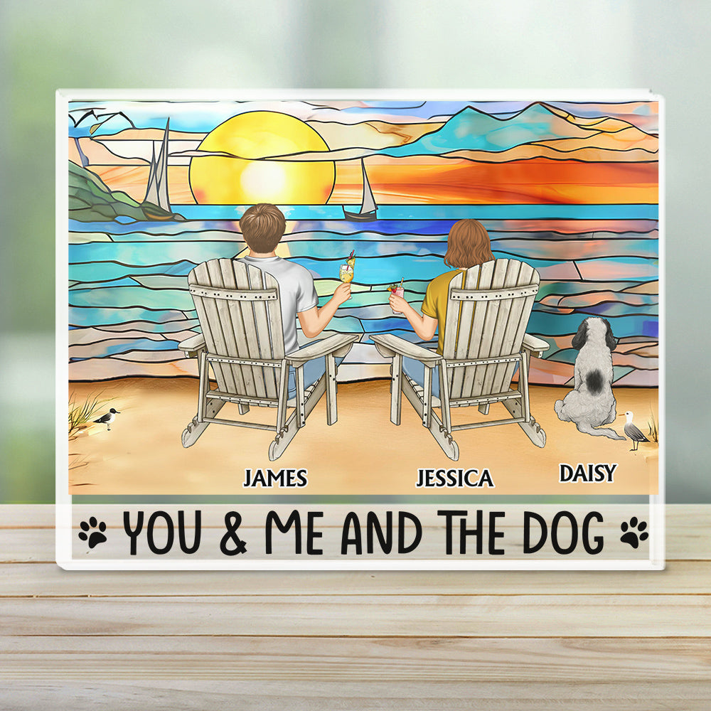 Happy Family - Exquisite Personalized Acrylic Memorial Plaque