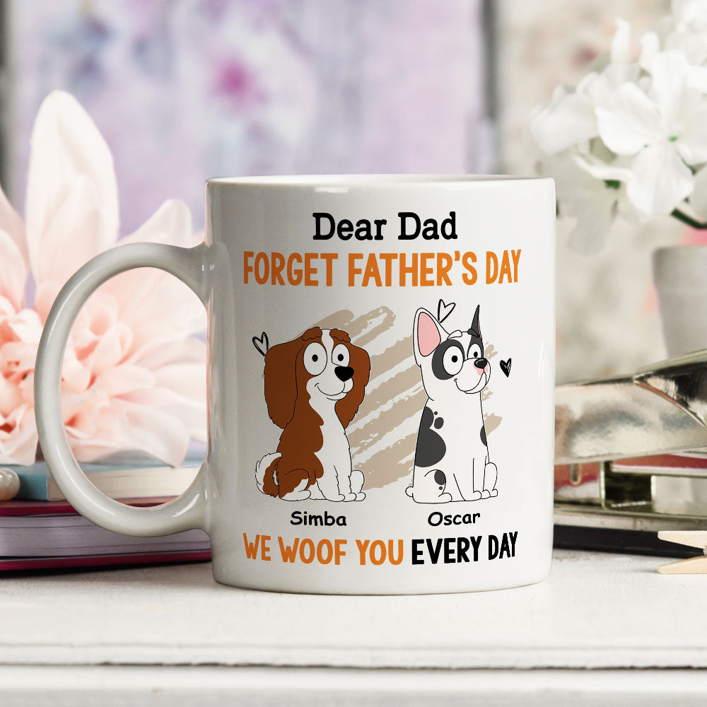 Woof Every Day - Customizable Personalized Coffee Mug for Pet Lovers
