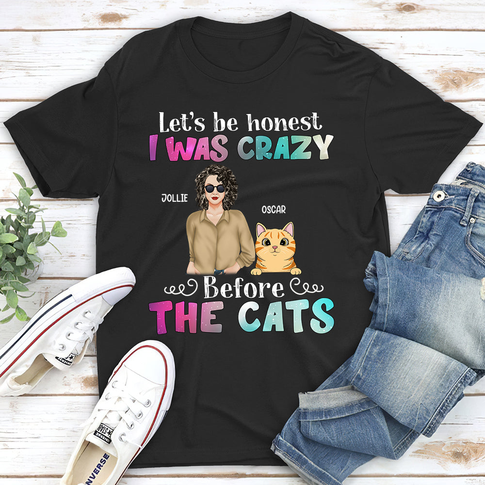 Personalized Crazy Before Cats Unisex T-shirt - Ideal Gift for Pet Lovers