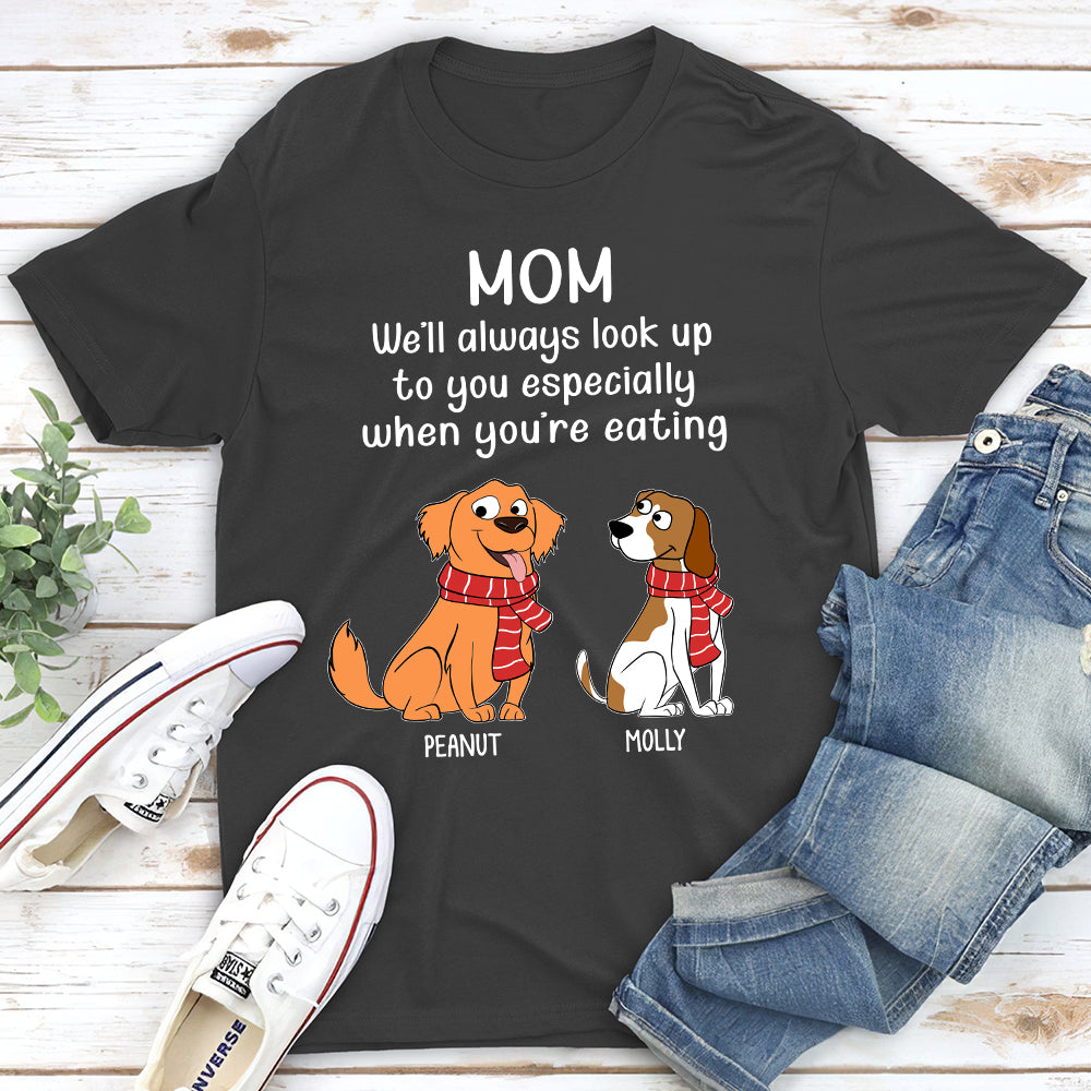 Personalized Unisex 'When You're Eating' T-shirt - Ideal Gift for Pet Lovers
