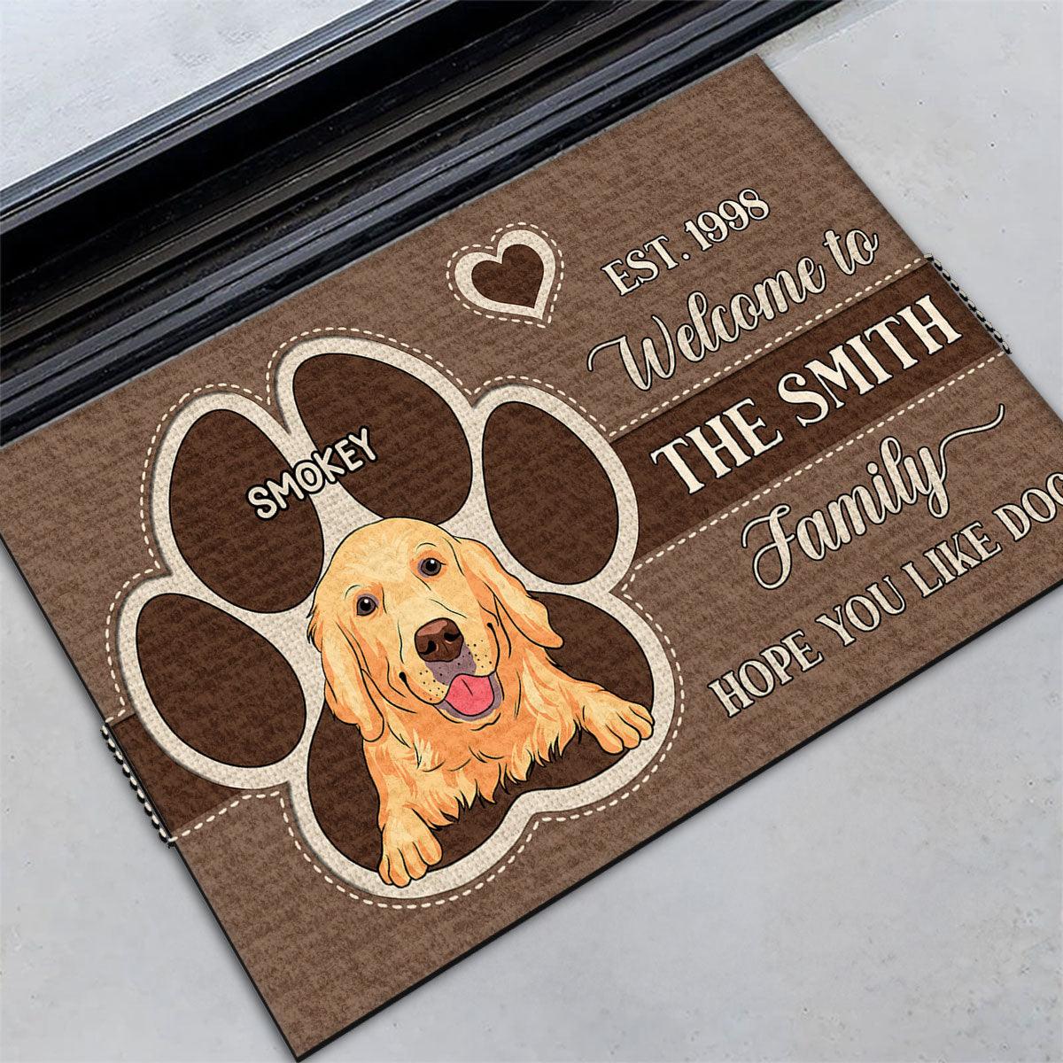 Personalized Pet Doormat - A Warm Welcome for Your Home