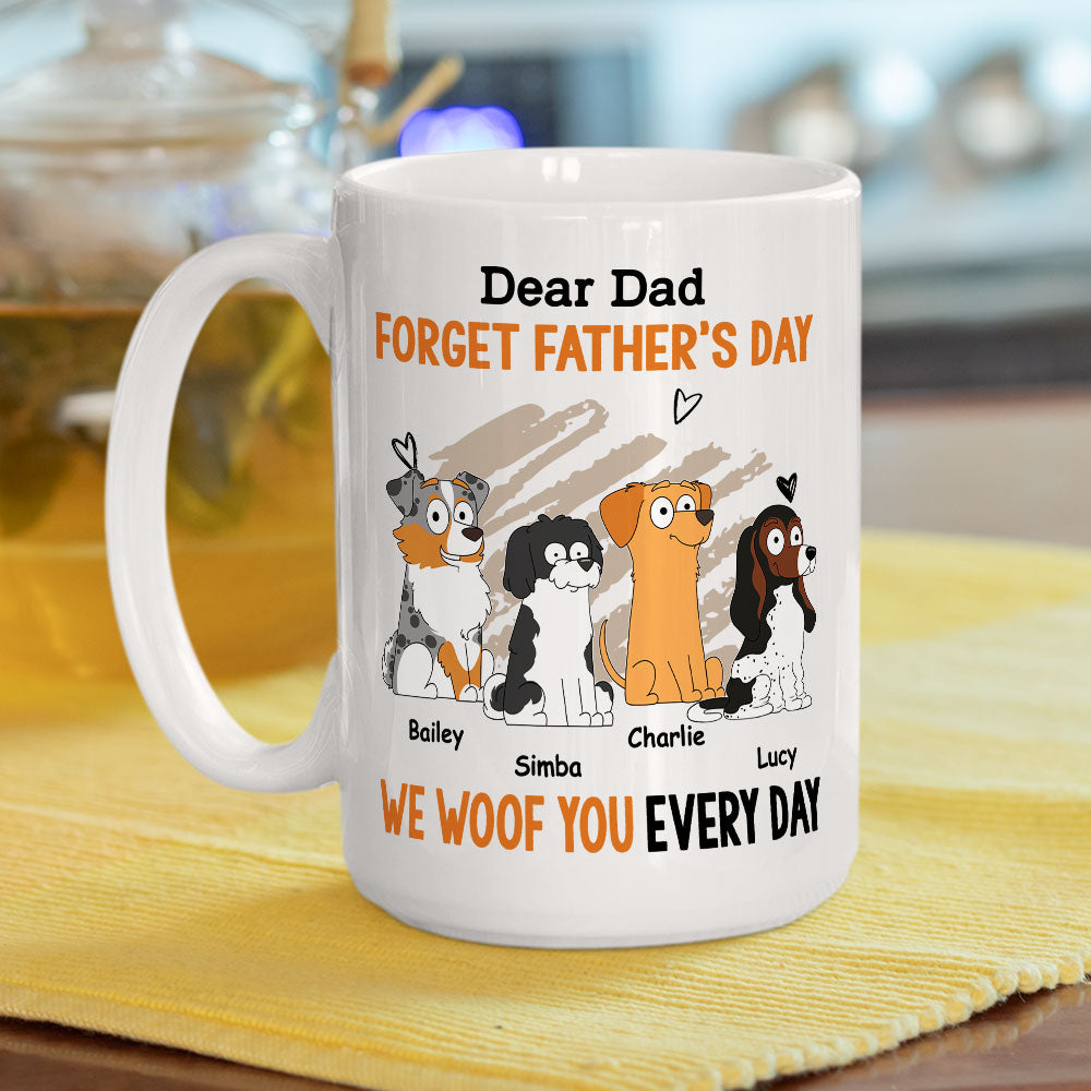 Woof Every Day - Customizable Personalized Coffee Mug for Pet Lovers