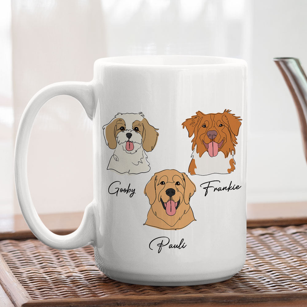 Customizable Personalized Dog-Themed Coffee Mug