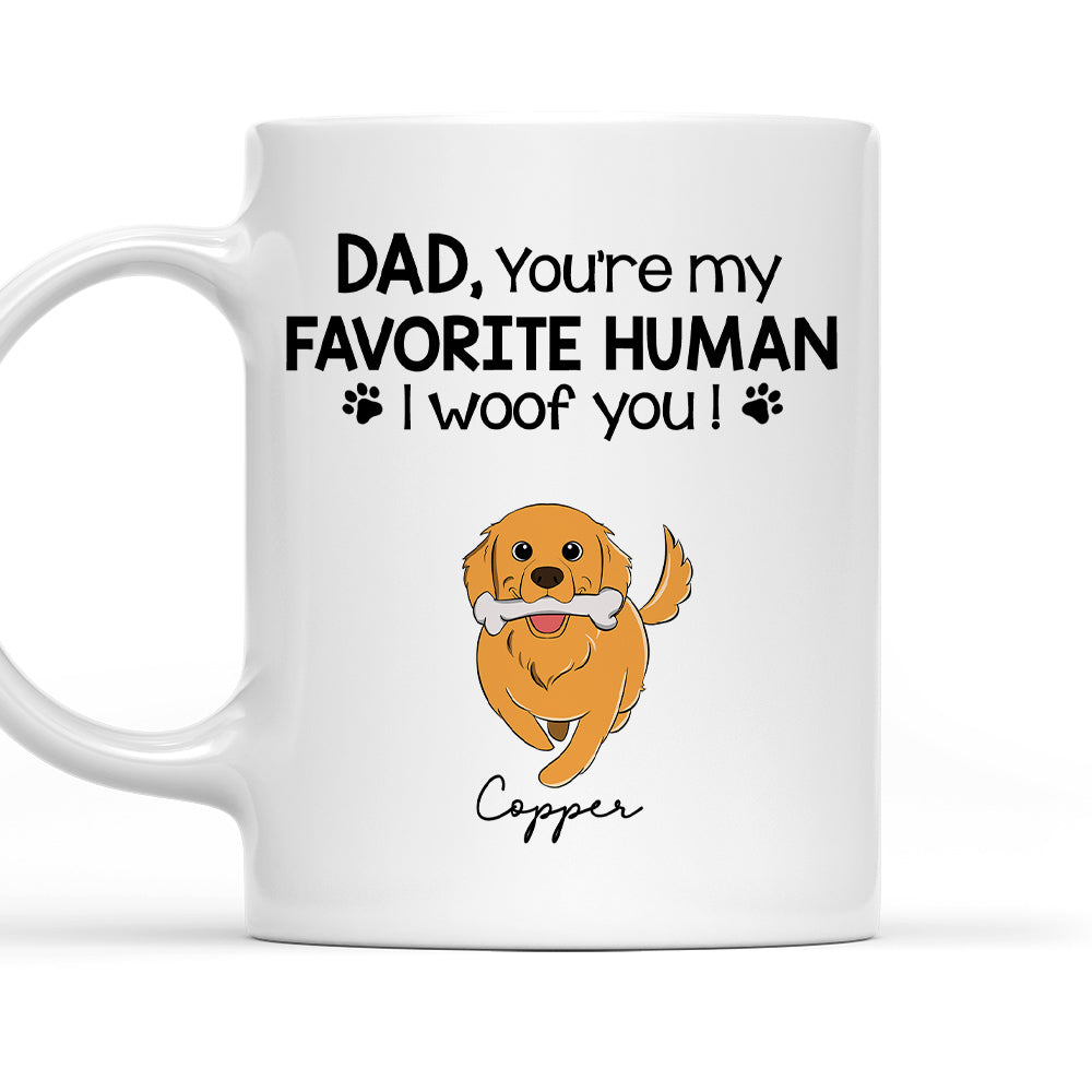 Personalized 'You're Our Fave Human' Custom Coffee Mug for Pet Lovers