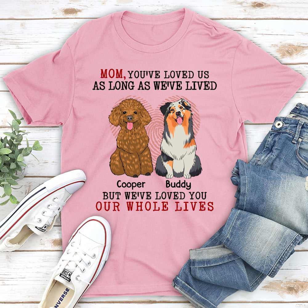 Customizable Unisex Whole Life Personalized T - shirt for Pet Lovers