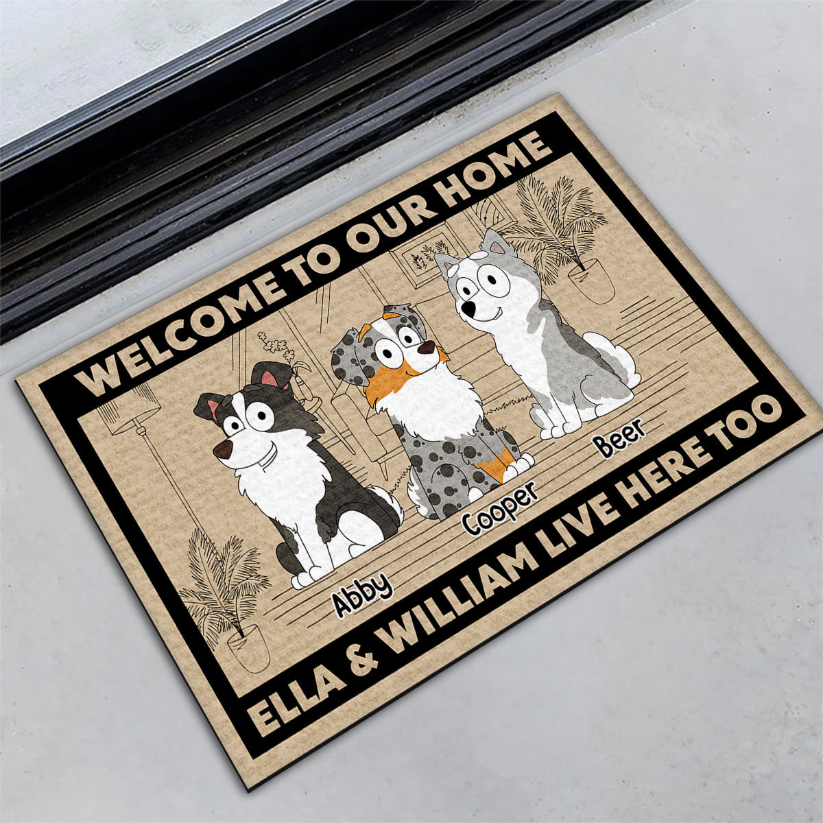 Personalized Pet-Friendly Doormat: Welcome Guests with Your Furry Friend's Picture